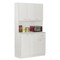 White Kitchen Pantry Storage Cabinet With Drawer And Shelves 39.75" Modern Design